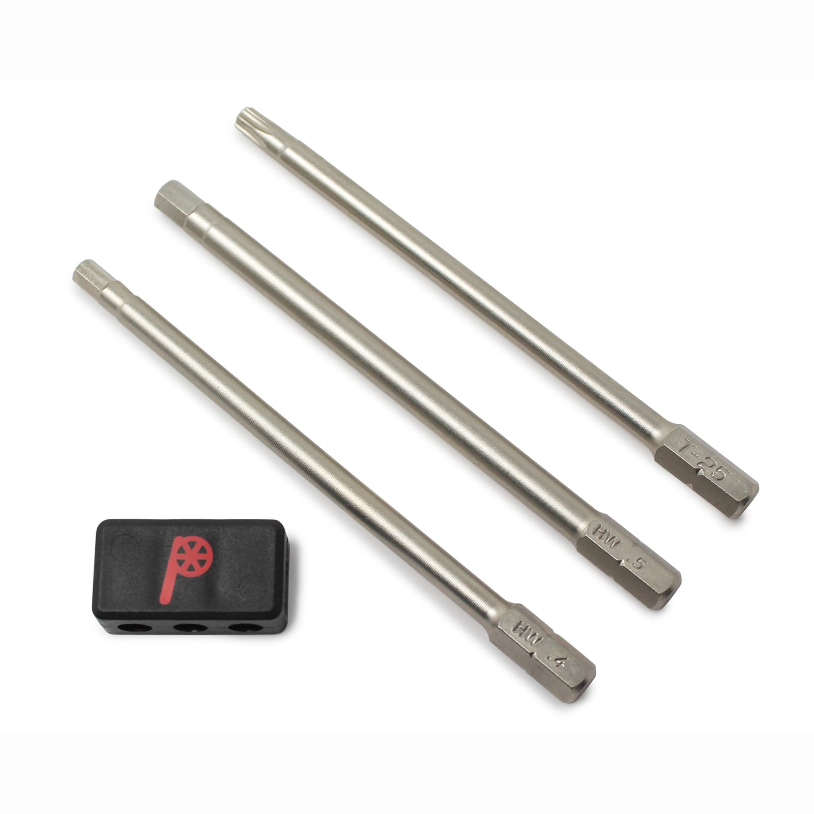 Prestacycle Professional 3 piece 100mm 1/4″ Hex Bits Set