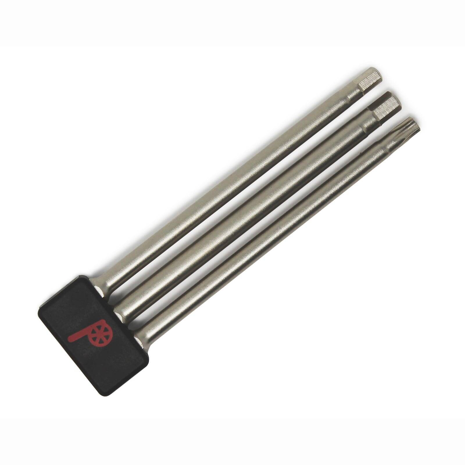 Prestacycle Professional 3 piece 100mm 1/4″ Hex Bits Set