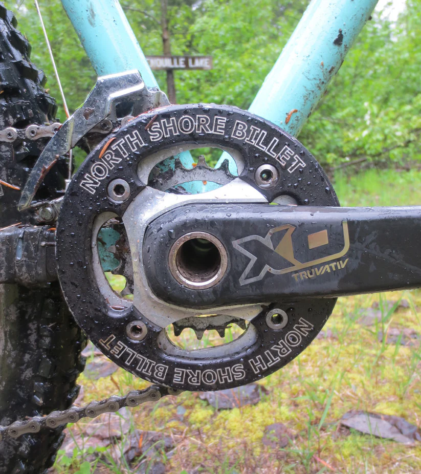 North Shore Billet 2x 104 BCD Spider for SRAM Cranks