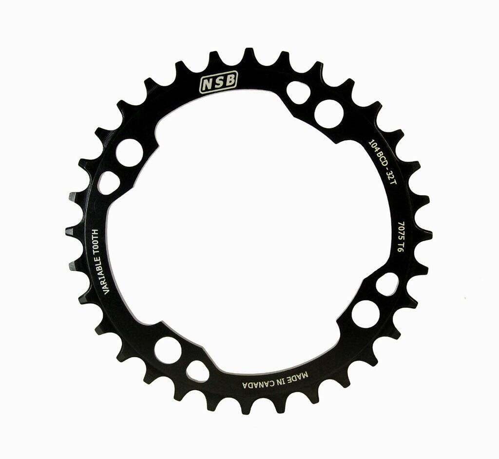 North Shore Billet 1x 64/104 BCD Variable Tooth Chainrings