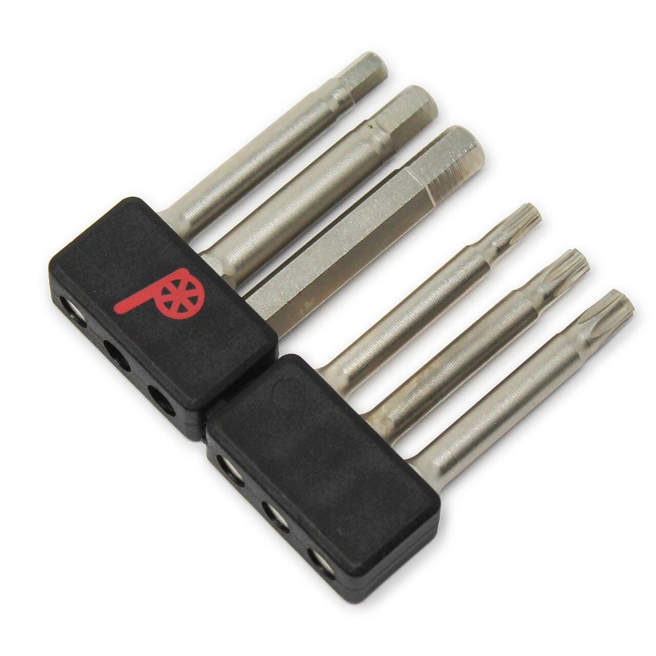Prestacycle Professional 6 piece 50mm 1/4″ Hex Bits Set