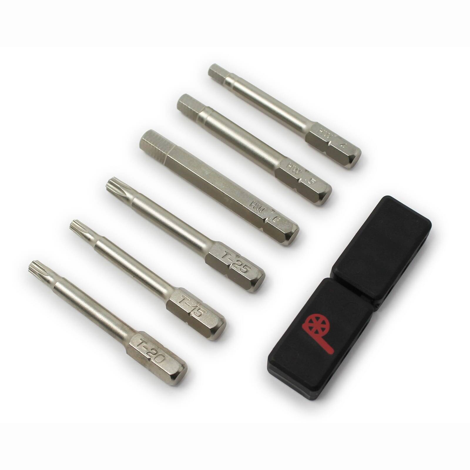 Prestacycle Professional 6 piece 50mm 1/4″ Hex Bits Set