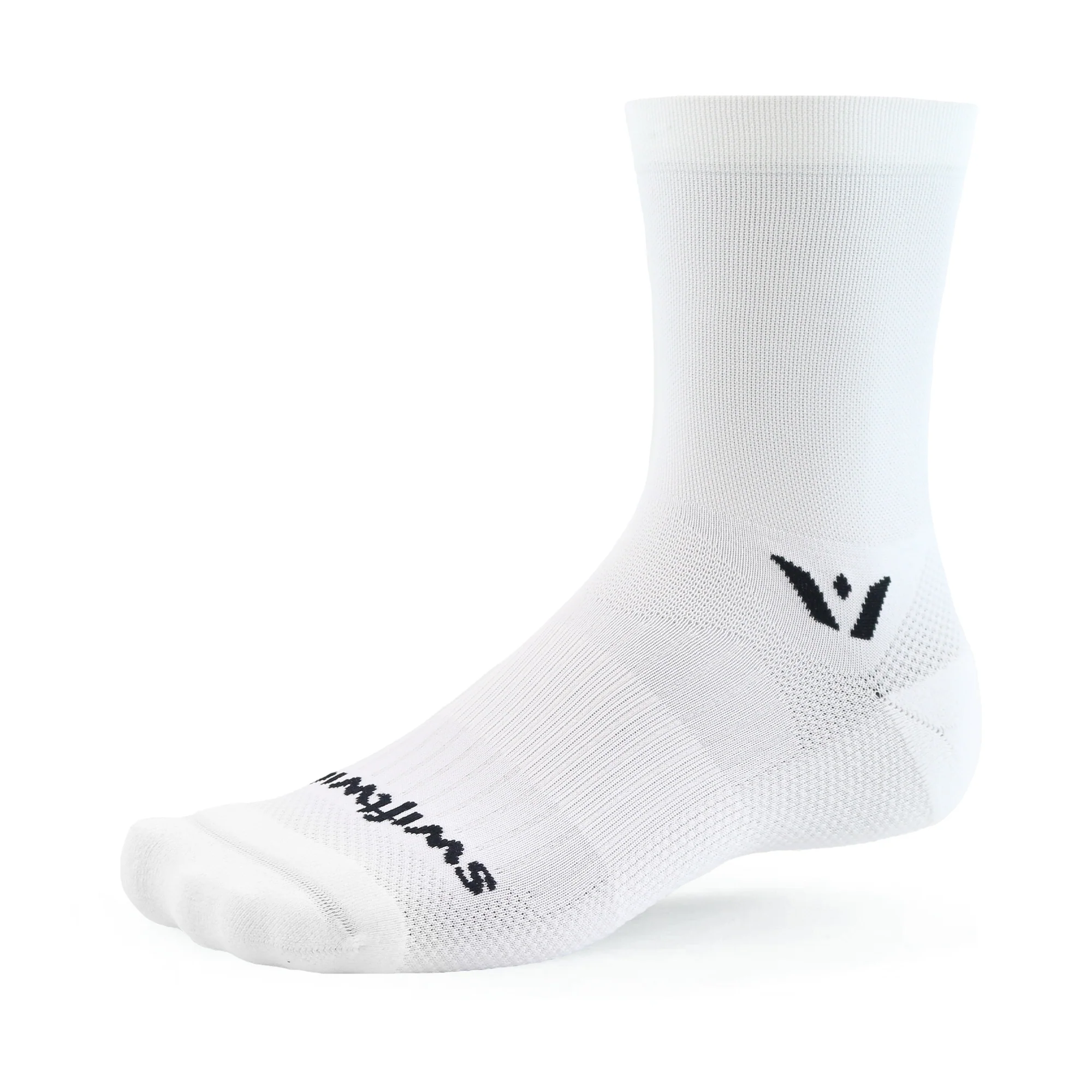 Swiftwick Aspire Five White Sock
