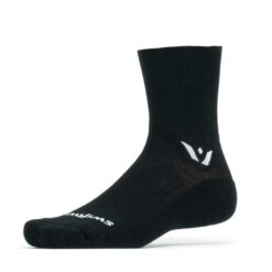 Swiftwick Pursuit Merino Four Black sock