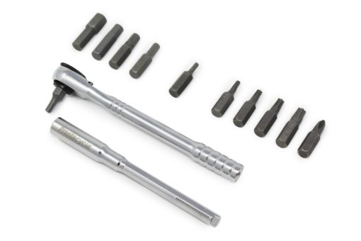 PRESTACYCLE T-HANDLE RATCHET DELUXE 3 WAY RATCHET & T-HANDLE TOOL KIT