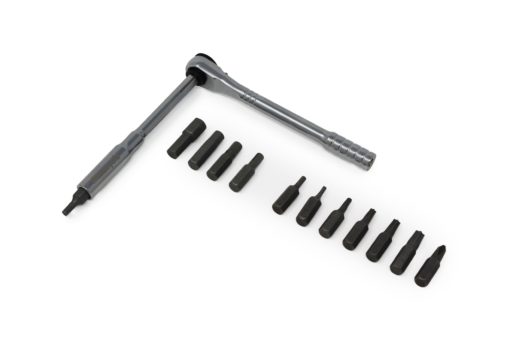 PRESTACYCLE T-HANDLE RATCHET DELUXE 3 WAY RATCHET & T-HANDLE TOOL KIT