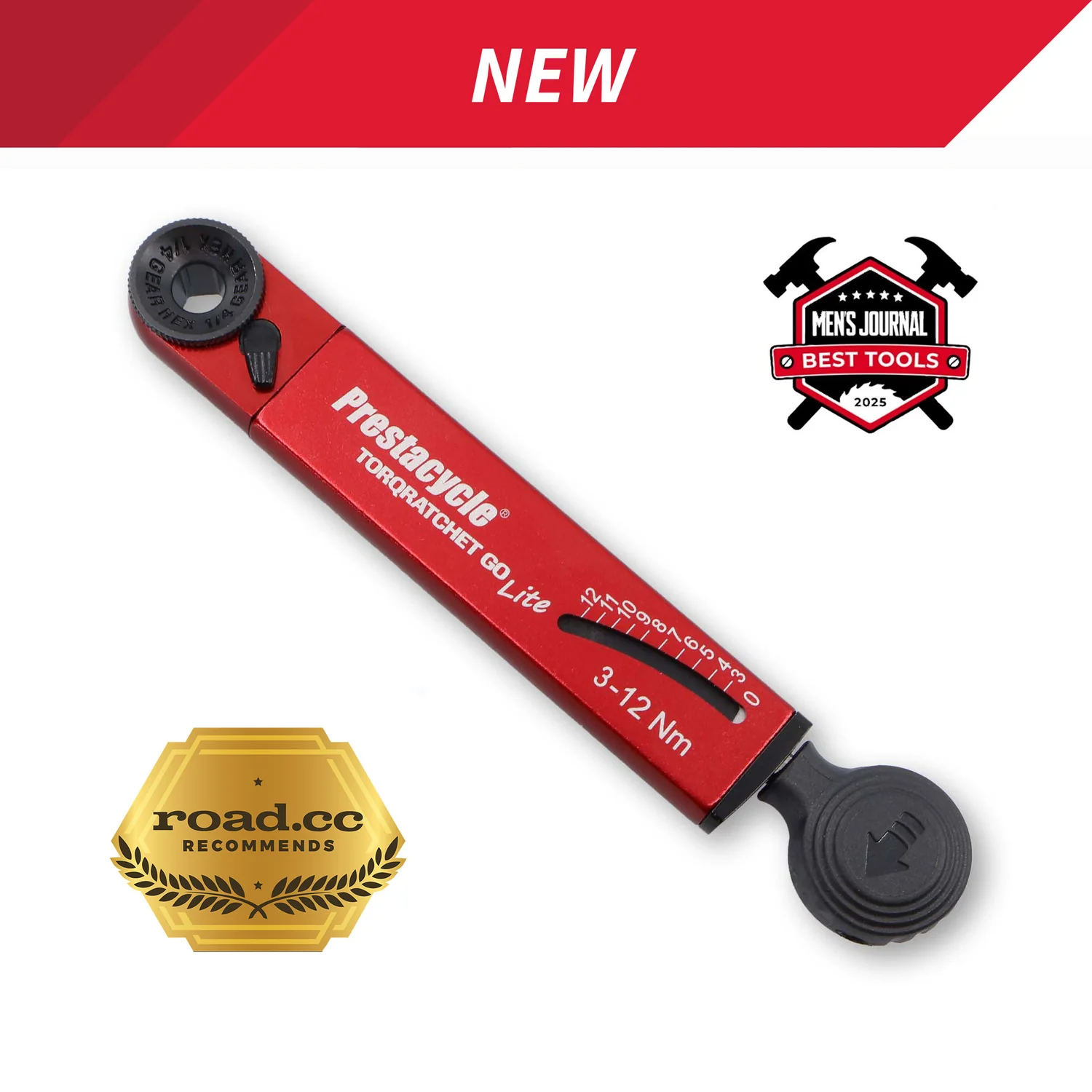 Prestacycle TorqRatchet GO Lite - Portable 3~12Nm Torque Multi-tool Ratchet